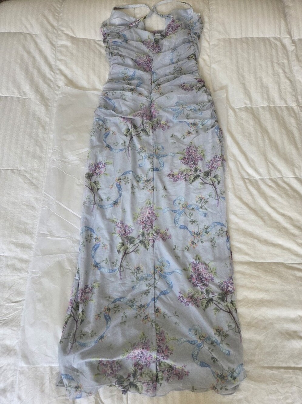 Blue Floral Print 'Lini' House of CB- XL (Plus Cup!) - Picture 8 of 16